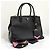 Prada Borsa Tote Saffiano Paradigm City Borsa a Tracolla Black - vista 3