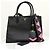 Prada Borsa Tote Saffiano Paradigm City Borsa a Tracolla Black - vista 5