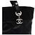 Chanel Borsa Shopper Biarritz MM in pelle e tessuto nera - vista 9