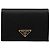 Prada Cartera Saffiano Triangle Logo Black QHH