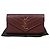 Autre Marque Burgundy Grande Monogram Embossed Flap Wallet Size
