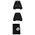 Moncler Giacca in cotone con cappuccio e zip con logo fiore (Black) - vista 3
