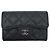 Chanel Tarjetero Classic Caviar Flap Black Collection Wallet