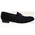 Hermès Mocassino Paris in pelle di capra scamosciata nera - vista 2
