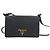 Prada Borsa a tracolla Mini Flap in pelle Vitello Daino Nera