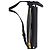 Prada Borsa a tracolla Mini Flap in pelle Vitello Daino Nera - vista 9