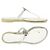 Tory Burch Mini Miller Jelly Flip Flop Silver