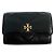 Tory Burch Kira Diamond gestepptes Kartenetui mit Klappe Black