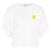 Isabel Marant Camiseta de Lino Logo Blanco Amarillo