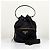 Prada Borsa a Secchiello in Nylon con Logo Triangle Large Nera - vista 9