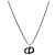 Collar Dior plata - vista 2