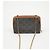 Céline Clutch con catena Triumph in tela e vitello - vista 4