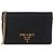 Prada Saffiano Lux Mini Schultertasche mit Kette
