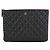 Chanel Clutch Pocket Caviar Plateada Medium