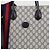Gucci Borsa Tote Medium Interlocking Beige Blue - vista 3