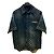 Louis Vuitton Camicia in denim a maniche corte Rainbow Monogram
