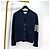 Thom Browne Shetland-Wollcardigan mit diagonaler Armbinde Navy - Ansicht 2