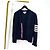 Thom Browne Shetland-Wollcardigan mit diagonaler Armbinde Navy - Ansicht 3