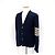 Thom Browne Shetland-Wollcardigan mit diagonaler Armbinde Navy - Ansicht 4