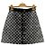Louis Vuitton Falda de denim Monogram con solapas de botón