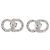 Dior Signature Stecker-Ohrringe Silver