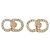 Dior Orecchini a lobo Signature Gold