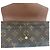 Louis Vuitton Cartera Sarah Monogram Canvas Brown Long Wallet - vista 5