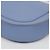 Céline Borsa a tracolla Trotter in pelle blu pastel - vista 12
