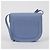 Céline Borsa a tracolla Trotter in pelle blu pastel - vista 3