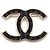 Chanel Spilla Season in tweed multicolore con logo CC