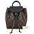 Louis Vuitton BB Backpack Brown Coated Canvas