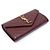 Autre Marque Large Monogram Flap Wallet Burgundy - Ansicht 3