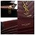 Autre Marque Large Monogram Flap Wallet Burgundy - Ansicht 7