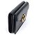 Fendi Micro Portafoglio Mini Trifold in Pelle Nera con Logo FF - vista 2