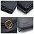 Fendi Micro Portafoglio Mini Trifold in Pelle Nera con Logo FF - vista 7