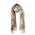 Hermès Sciarpa in cashmere Camel Blanc Carré Portefeuille
