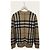 Burberry Kaschmir-Strickpullover mit Rundhalsausschnitt in beige Tartan-Karo - Ansicht 4