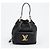 Bucket Louis Vuitton Borsa a secchiello tote in pelle nera - vista 2