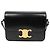 Céline Borsa a spalla Triope in vitello lucido da donna Nero