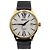 Seiko Relógio masculino com pulseira de couro automática