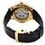 Seiko Relógio masculino com pulseira de couro automática - vista 6