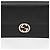 Gucci Portafoglio Crossbody Mini GG Chain Interlocking Nero - vista 3
