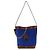Versace Borsa a tracolla in vitello blu