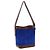 Versace Borsa a tracolla in vitello blu - vista 2