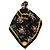 Sciarpa in seta Dolce & Gabbana Mazzolini di Rose Nera