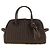 Borsa bowling Jacquemus Le Petit Turismo in cotone marrone