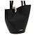 Jacquemus Borsa a tracolla in pelle di vacchetta nera - vista 3
