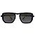 Louis Vuitton Flight Metal Square Sunglasses Deep Black