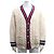Gucci Strickjacke mit Zopfmuster Elfenbein Wolle