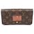 Louis Vuitton Sarah Wallet Long Wallet Monogram Canvas Trunk Lock